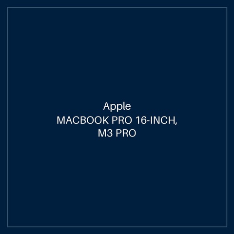 MACBOOK PRO 16-INCH, M3 PRO CHIP, 12C CPU, 18C GPU, 36GB UM, 512GB SSD - SPACE BLACK