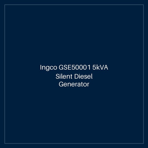 Ingco GSE50001 5kVA Silent Diesel Generator