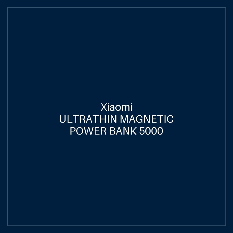 XIAOMI ULTRATHIN MAGNETIC POWER BANK 5000 15W GLACIER SILVER
