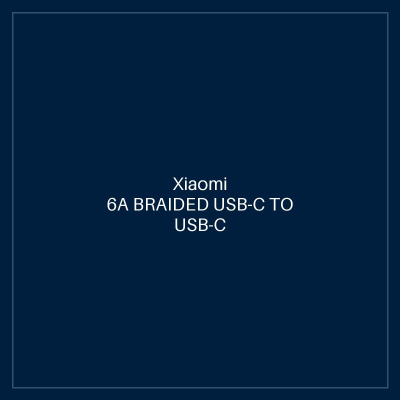 XIAOMI 6A BRAIDED USB-C TO USB-C CABLE (2M)