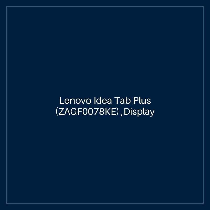 Lenovo Idea Tab Plus (ZAGF0078KE) ,Display 12.1" 2.5K IPS, 90Hz, 600/800 nits ,MediaTek Dimensity 6400,Android™ 15 or Later , RAM 12GB LPDDR4x ,Storage 256GB UFS 2.2 (microSD up to 2TB) ,Front Camera 8MP ,Rear Camera 13MP,Audio Quad Speakers with Dolby At