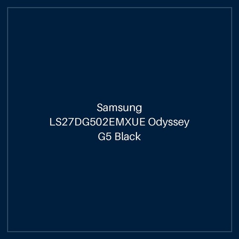 Samsung LS27DG502EMXUE Odyssey G5 Black