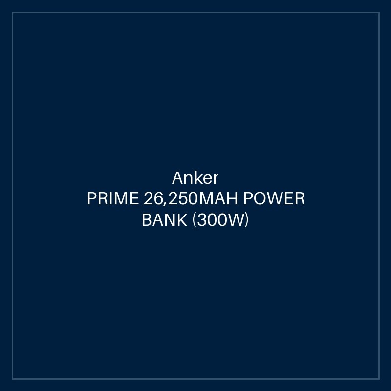 ANKER PRIME 26,250MAH POWER BANK (300W) BLACK