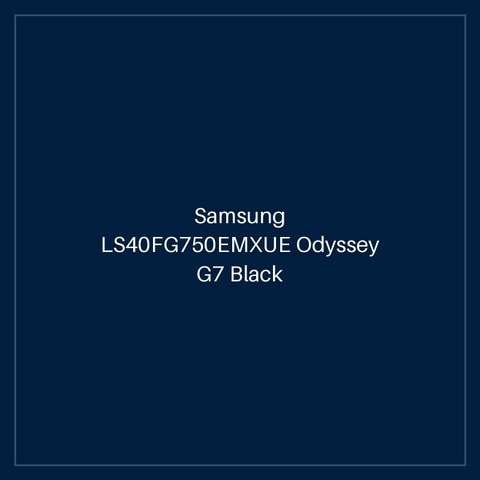 Samsung LS40FG750EMXUE Odyssey G7 Black