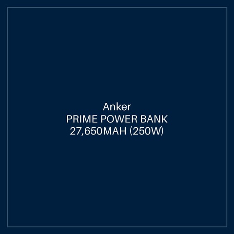 ANKER PRIME POWER BANK 27,650MAH (250W) BLACK