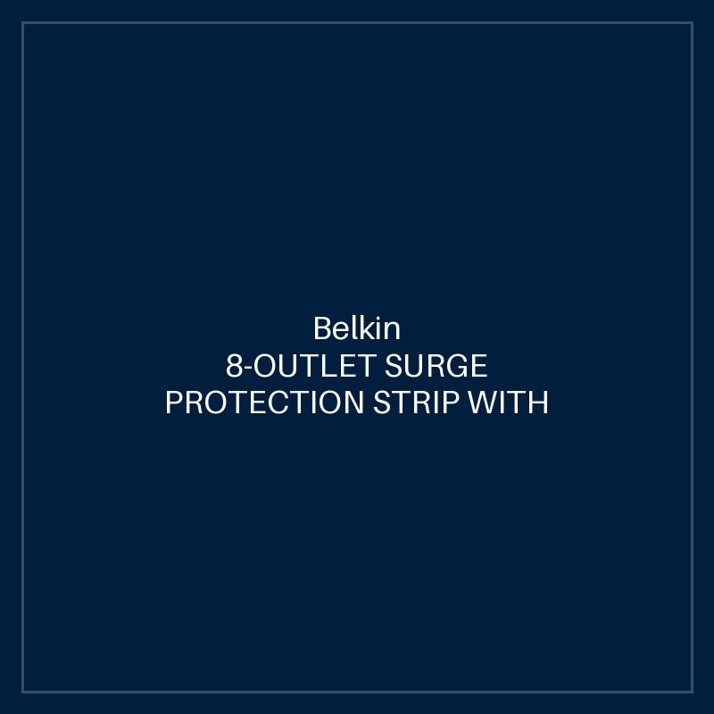 BELKIN 8-OUTLET SURGE PROTECTION STRIP WITH 2.4 AMP 2XUSB CHARGING, 2M POWER CORD