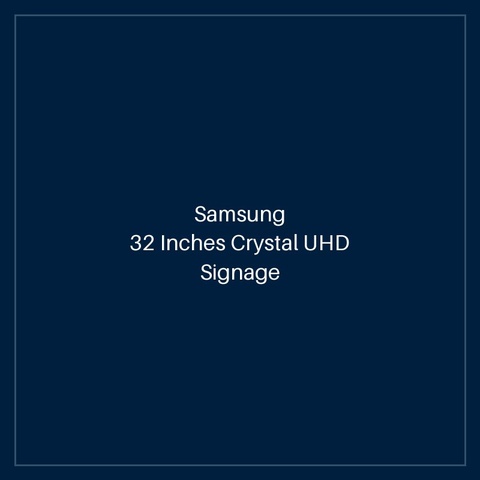 32 Inches Crystal UHD Signage QMC