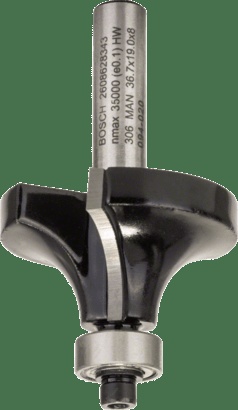 Bosch Routing: Roundover bits 8 mm, R1 12 mm, L 19 mm, G 60 mm
