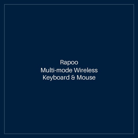 RAPOO Multi-mode Wireless Keyboard & Mouse US_BLACK