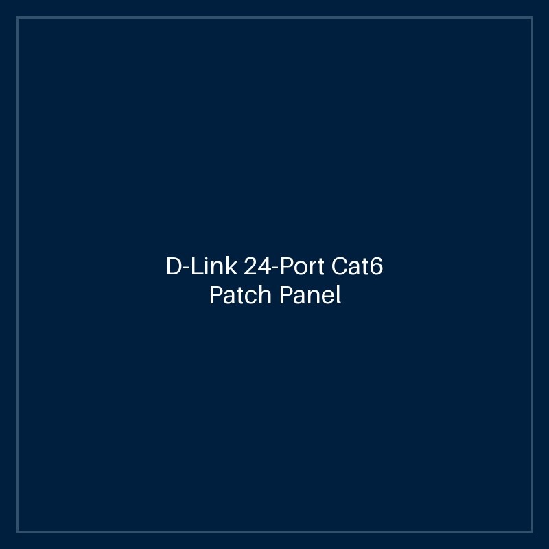 D-Link 24-Port Cat6 Patch Panel