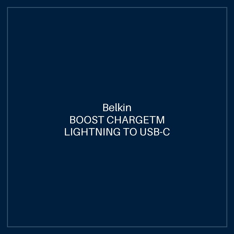 BELKIN BOOST CHARGETM LIGHTNING TO USB-C CABLE_BRAIDED, 2M, WHITE