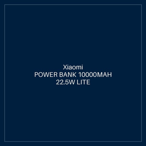 XIAOMI POWER BANK 10000MAH 22.5W LITE GL