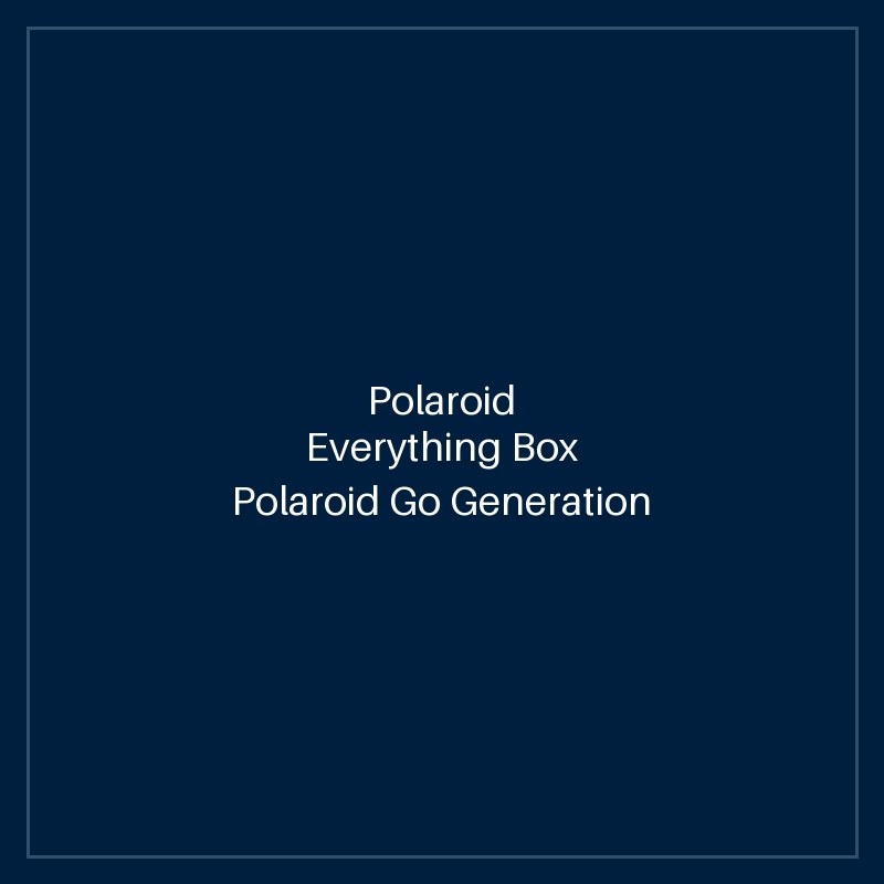 Polaroid Everything Box Polaroid Go Generation 2 Black