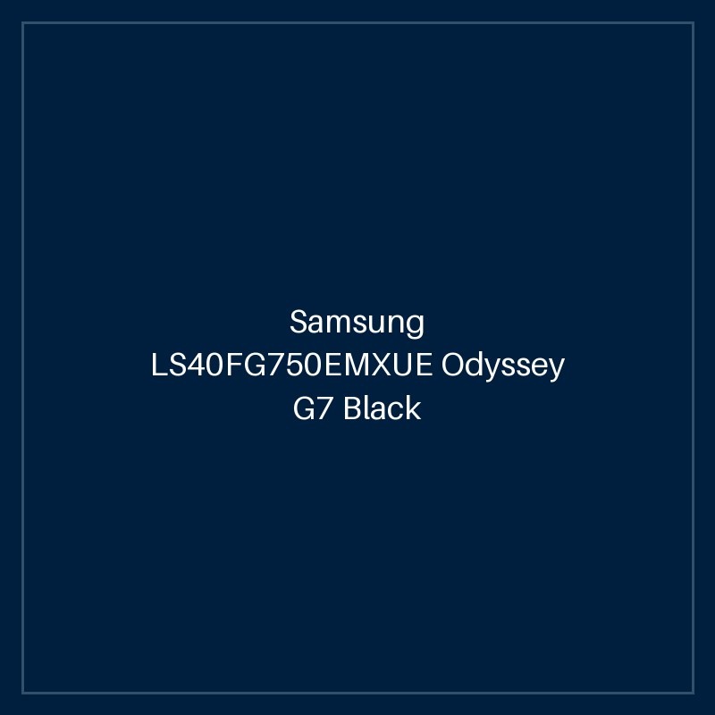 Samsung LS40FG750EMXUE Odyssey G7 Black