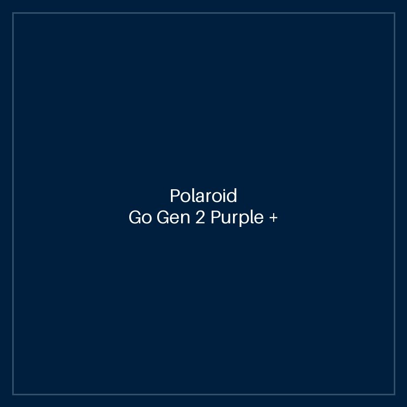 Polaroid Go Gen 2 Purple + Color Film Bundle (16 Photos)