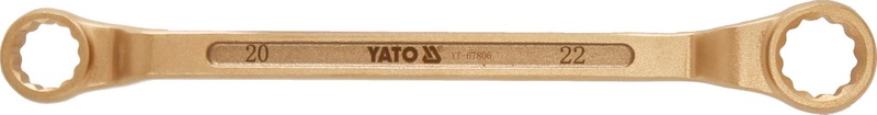 Non-sparking bi-hexagonal ring spanner