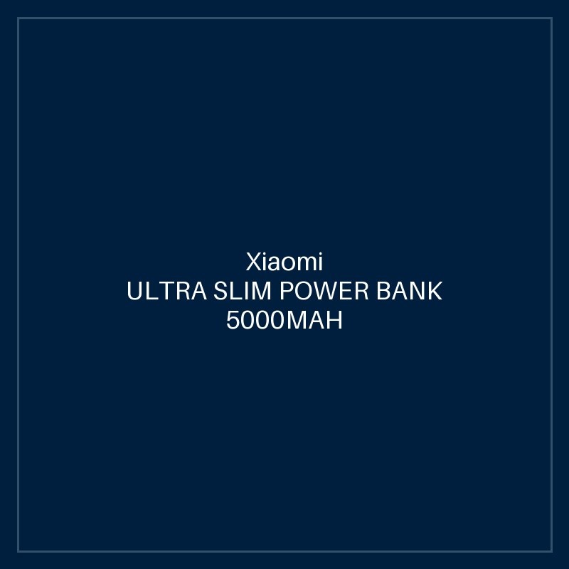 XIAOMI ULTRA SLIM POWER BANK 5000MAH GL