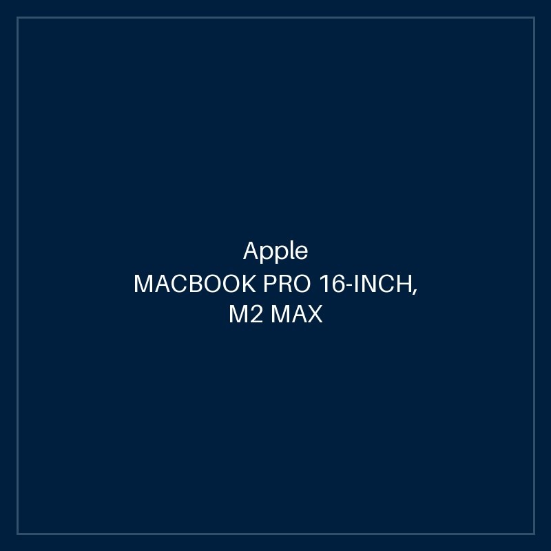 MACBOOK PRO 16-INCH, M2 MAX CHIP, 12C CPU, 38C GPU, 32GB UM, 1TB SSD - SILVER
