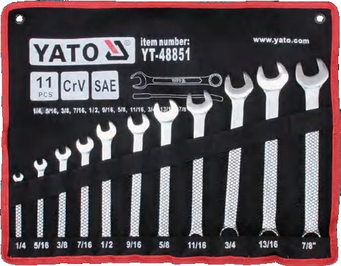 Combination spanner set