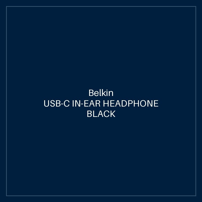 USB-C IN-EAR HEADPHONE BLACK