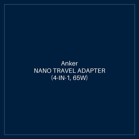 ANKER NANO TRAVEL ADAPTER (4-IN-1, 65W) BLACK