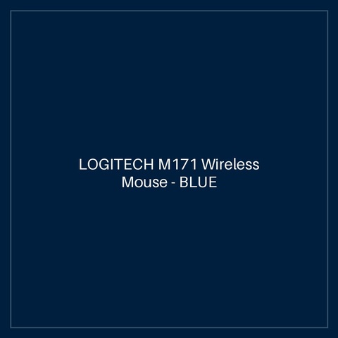 LOGITECH M171 Wireless Mouse - BLUE GREY