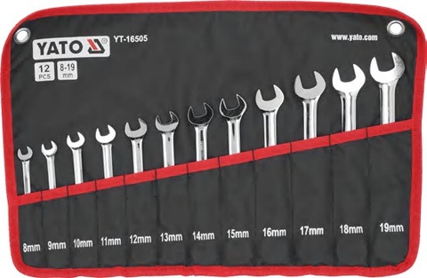 Combination ratchet wrench set