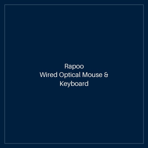 RAPOO Wired Optical Mouse & Keyboard Combo US_BLACK