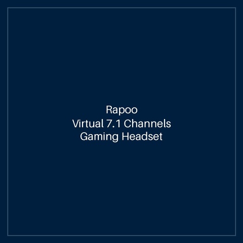 RAPOO Virtual 7.1 Channels Gaming Headset BLACK