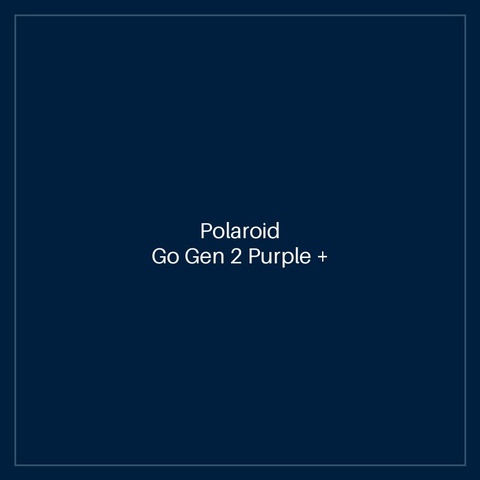 Polaroid Go Gen 2 Purple + Color Film Bundle (16 Photos)