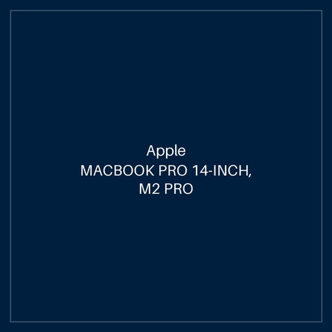 MACBOOK PRO 14-INCH, M2 PRO CHIP, 12C CPU, 19C GPU, 16GB UM, 1TB SSD - SPACE GREY