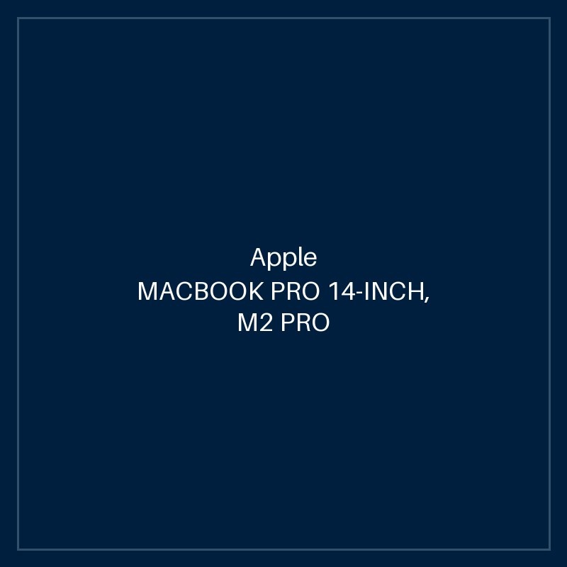 MACBOOK PRO 14-INCH, M2 PRO CHIP, 12C CPU, 19C GPU, 16GB UM, 1TB SSD - SPACE GREY