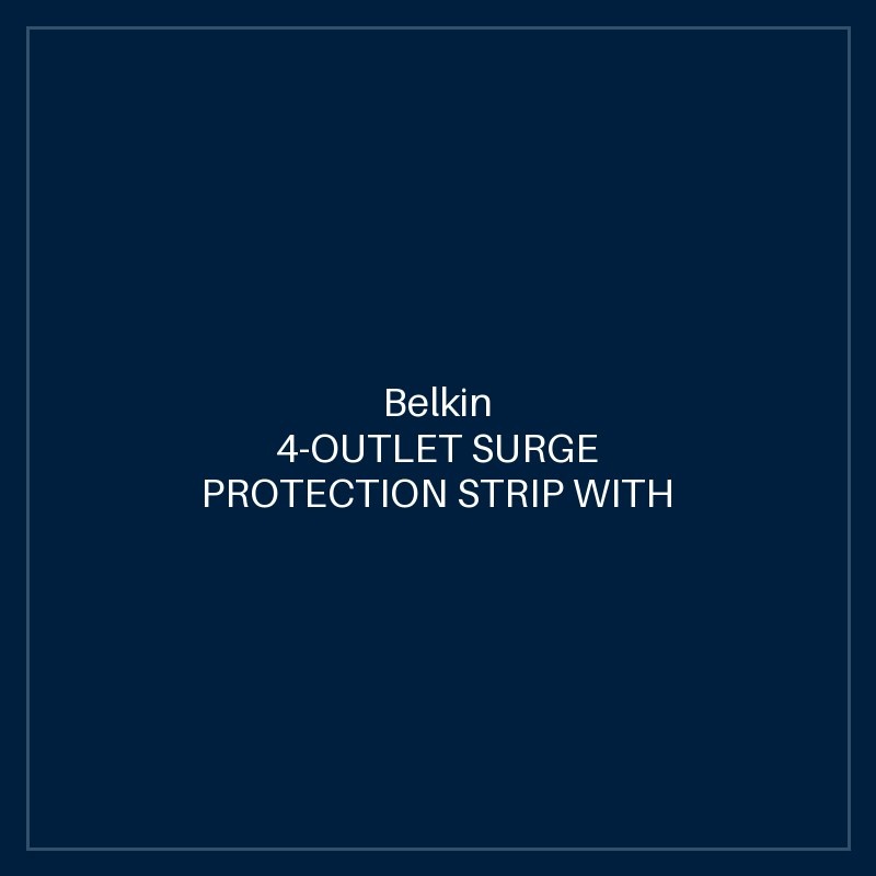 BELKIN 4-OUTLET SURGE PROTECTION STRIP WITH 2.4 AMP 2XUSB CHARGING, 2M POWER CORD