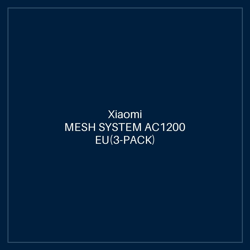 XIAOMI MESH SYSTEM AC1200 EU(3-PACK)