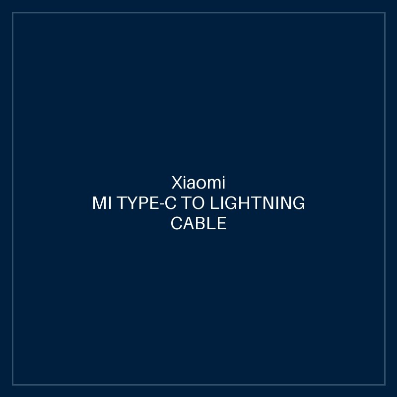 MI TYPE-C TO LIGHTNING CABLE 1M