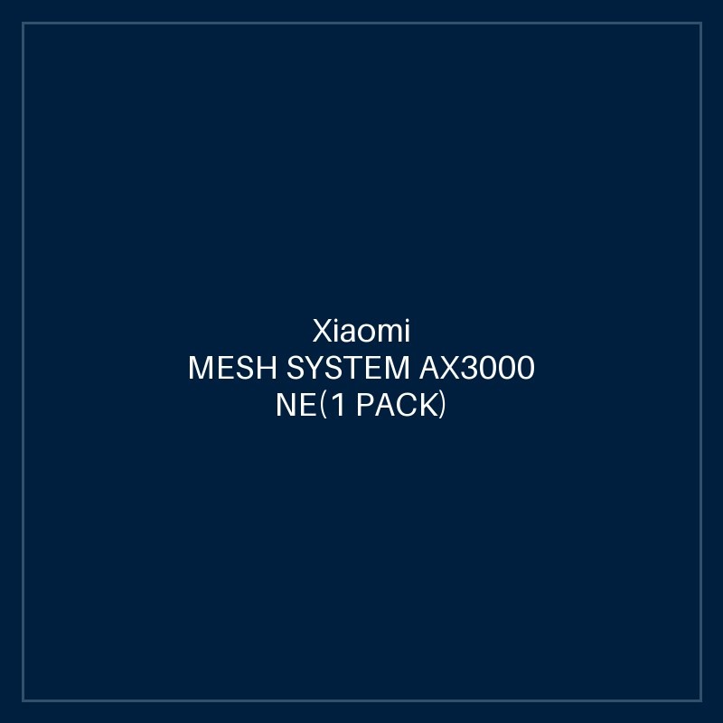 XIAOMI MESH SYSTEM AX3000 NE(1 PACK) UK