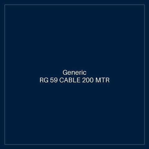 RG 59 CABLE 200 MTR
