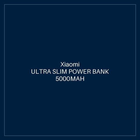 XIAOMI ULTRA SLIM POWER BANK 5000MAH GL