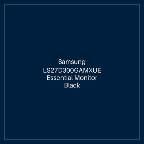 Samsung LS27D300GAMXUE Essential Monitor Black
