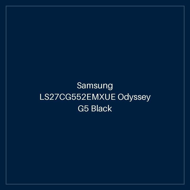 Samsung LS27CG552EMXUE Odyssey G5 Black