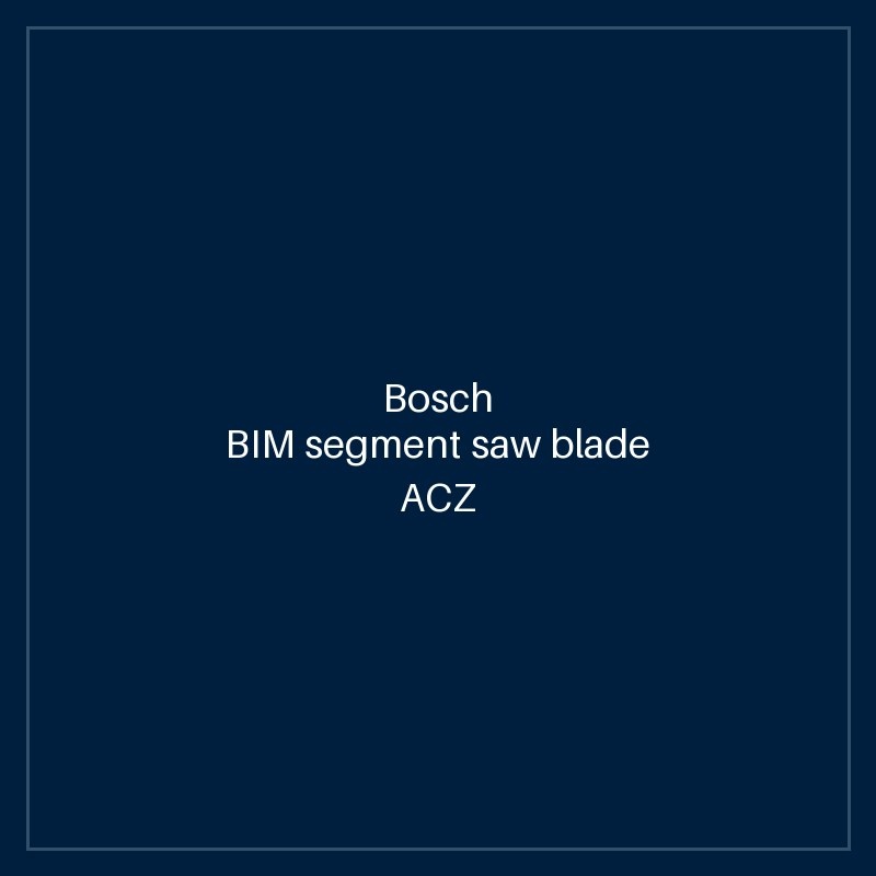 Bosch Oscillating Multitoo: BIM segment saw blade ACZ 85 EB Wood and Metal 85 mm