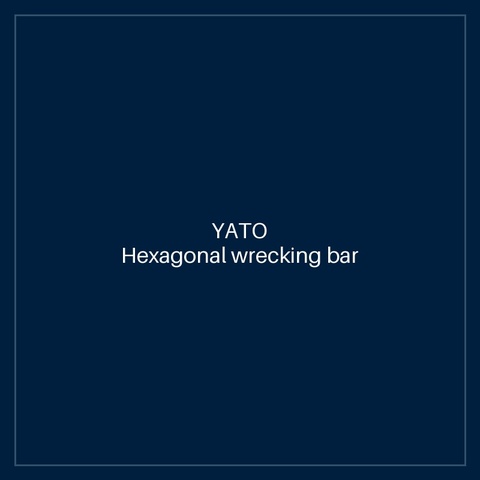 Hexagonal wrecking bar 600 mm