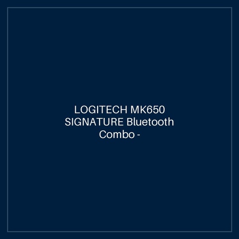 LOGITECH MK650 SIGNATURE Bluetooth Combo - GRAPHITE - US INTL - B2B