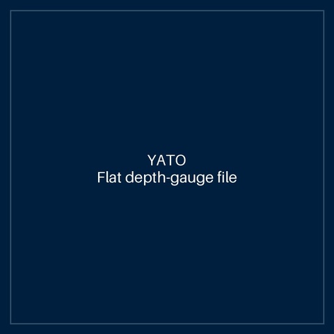 Flat depth-gauge file