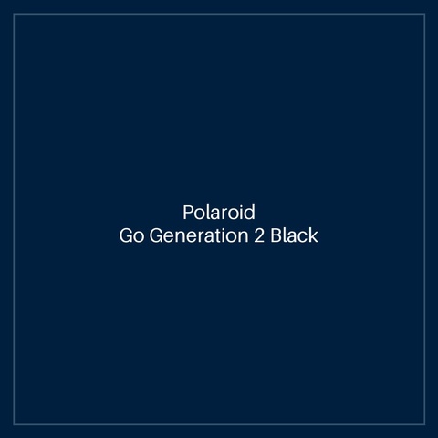 Polaroid Go Generation 2 Black