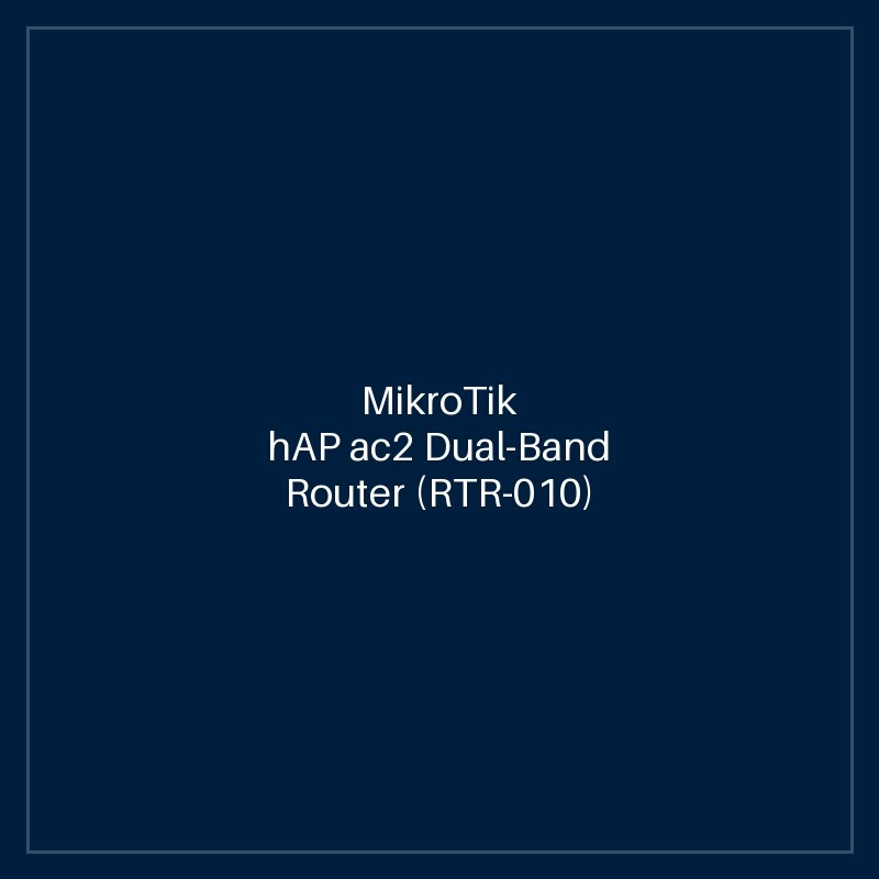 MikroTik hAP ac2 Dual-Band Router (RTR-010)