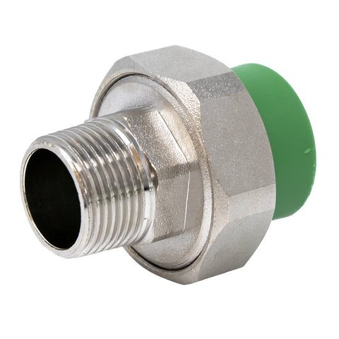 Threaded Male Union PPR Green