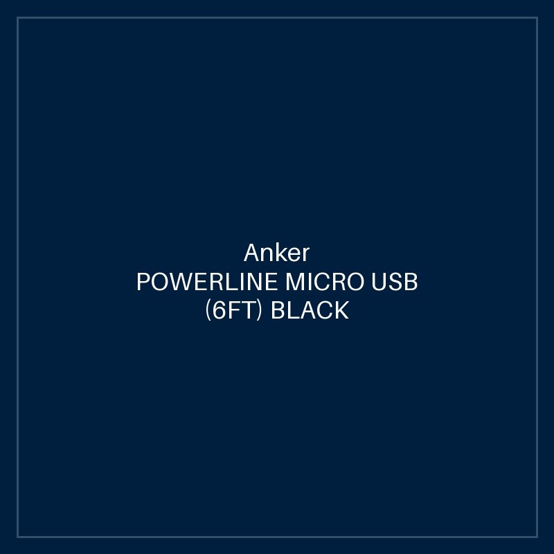 ANKER POWERLINE MICRO USB (6FT) BLACK