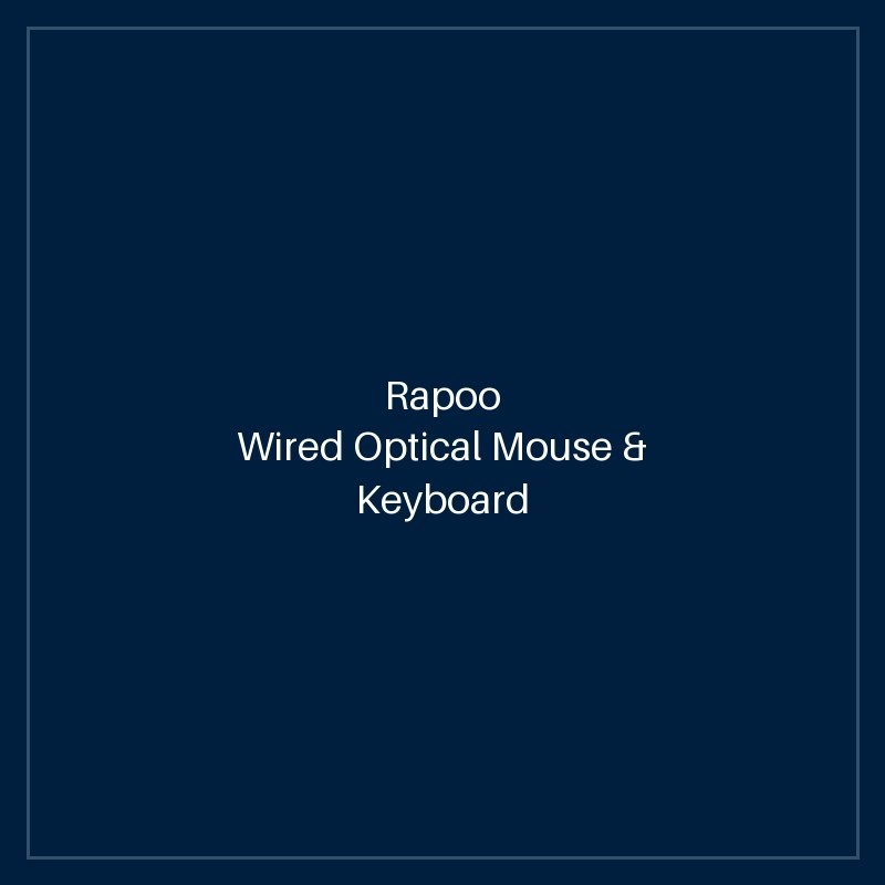 RAPOO Wired Optical Mouse & Keyboard Combo US_BLACK