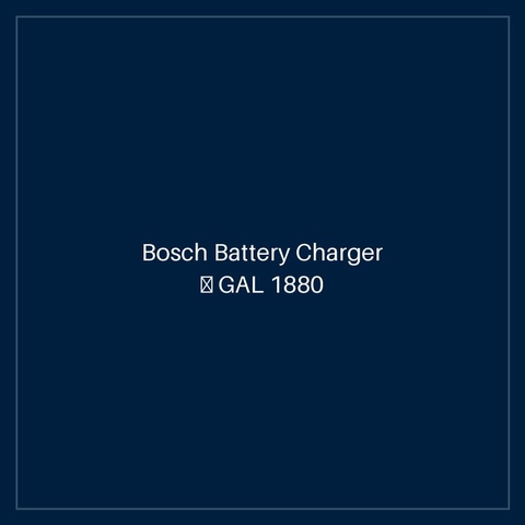 Bosch Battery Charger — GAL 1880 CV